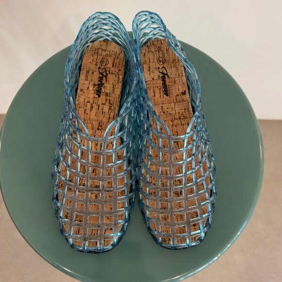 The Sienna Jelly Flat - Blue - 8.5 - Picture 3 of 8